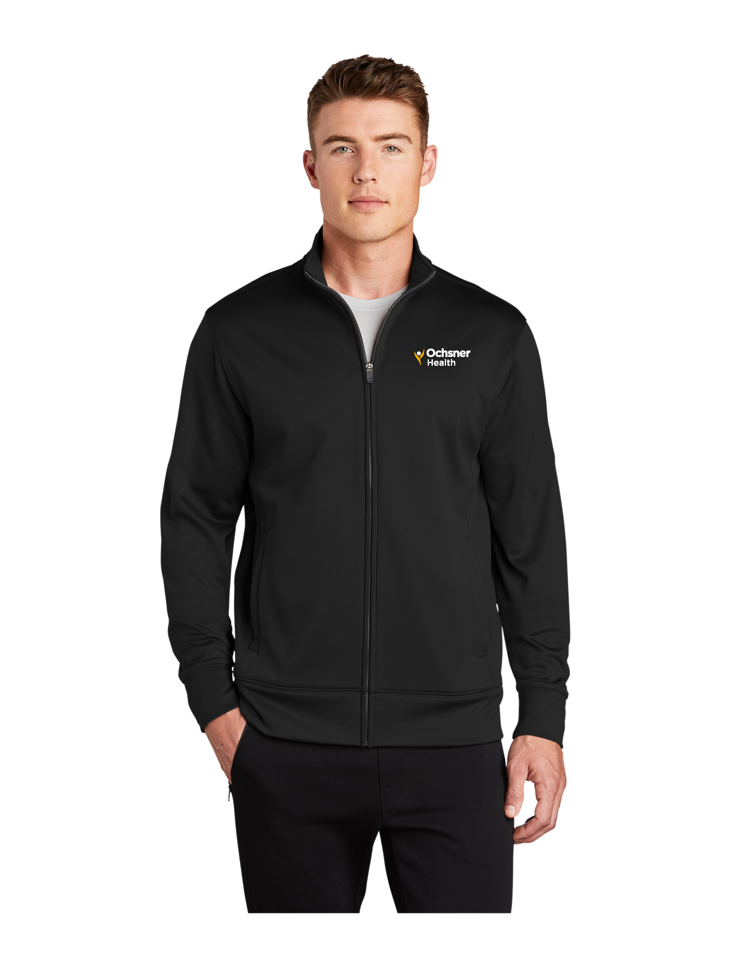 Men's Sportwick Fleece Jacket, Black, large image number 1