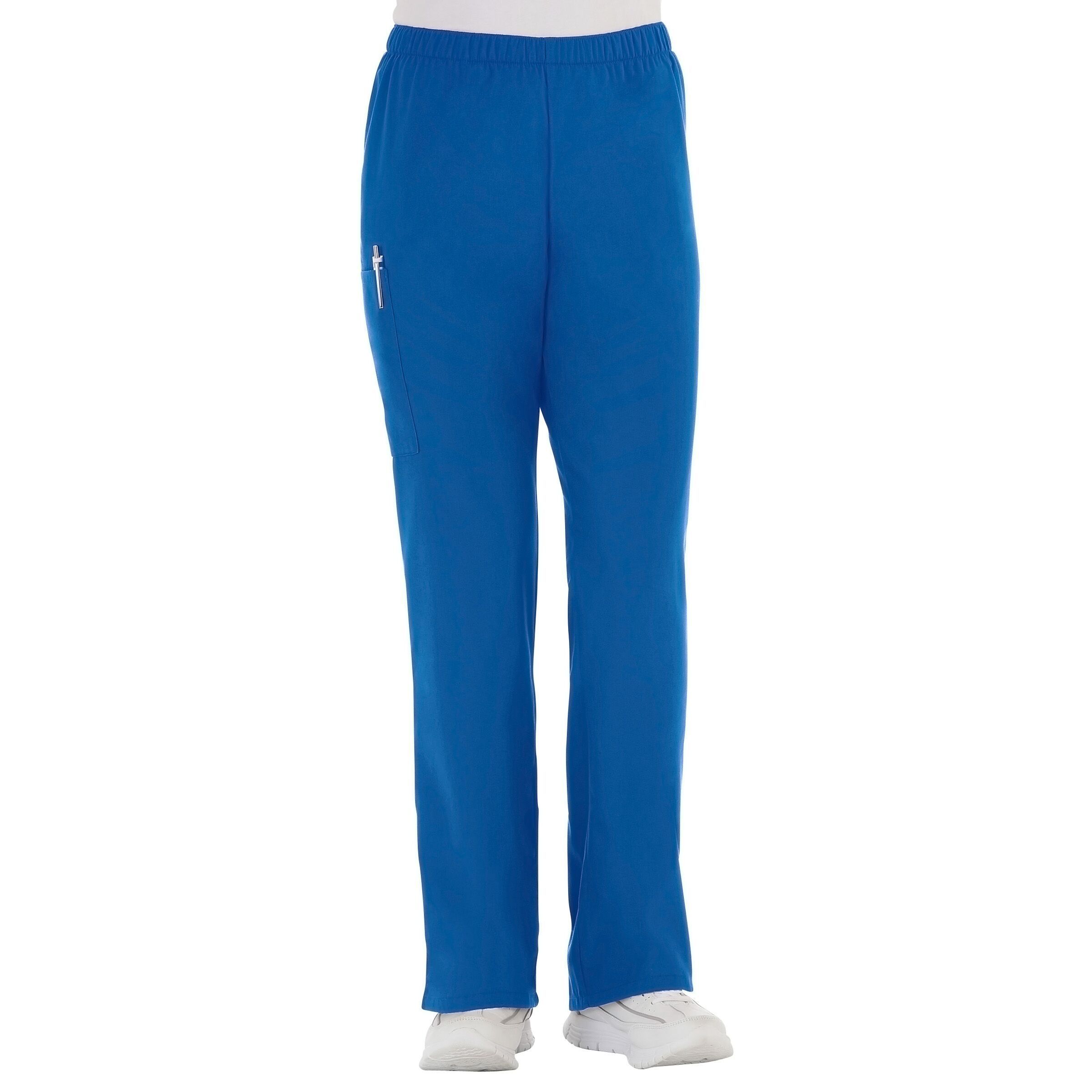 Blue Ladies Cargo Pants Casual Elastic Waist String Side Pocket Women –  Fashion Trendz